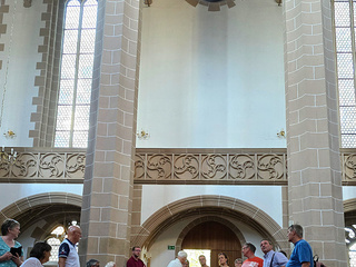 Überraschender Besuch und eine spontane Führung in der Schlosskirche Chemnitz